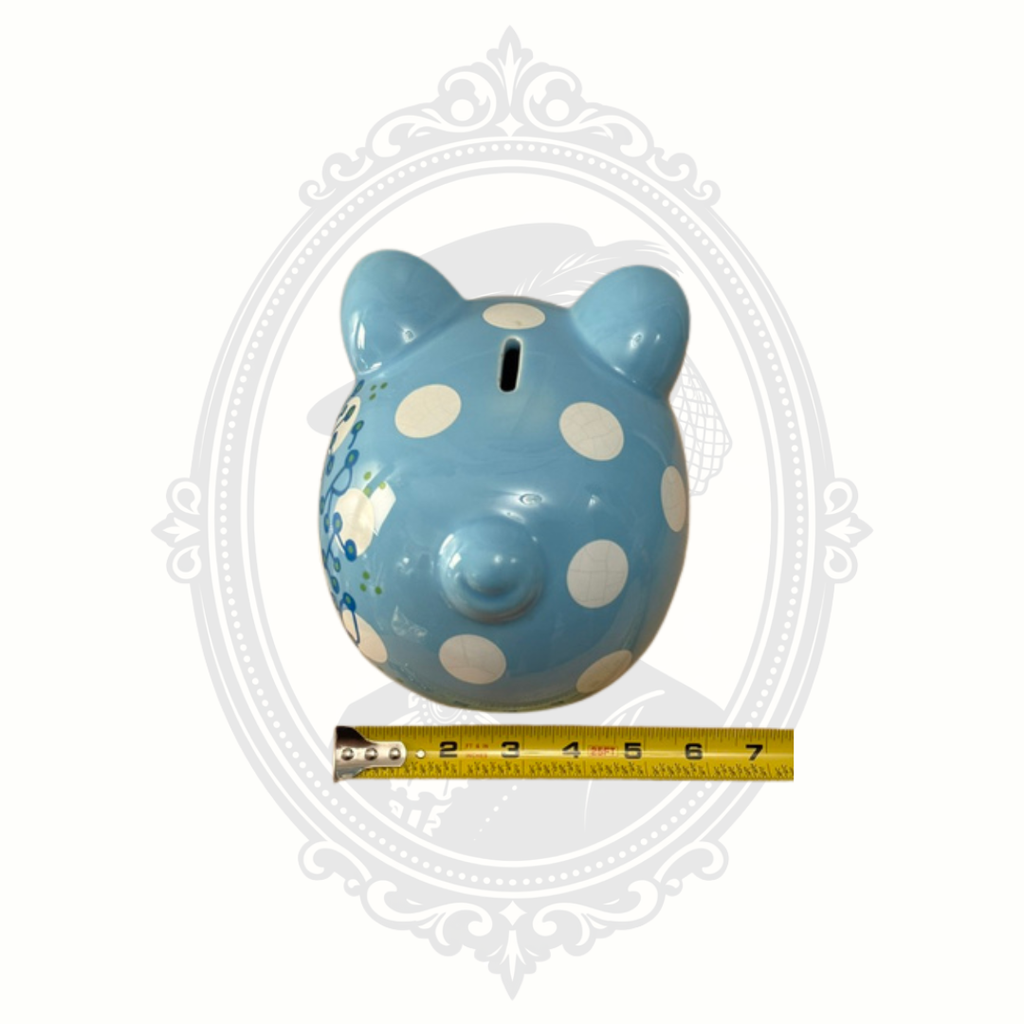 Our Name Is Mud "We're Going to Disney" Blue Ceramic Piggy Bank – Enesco