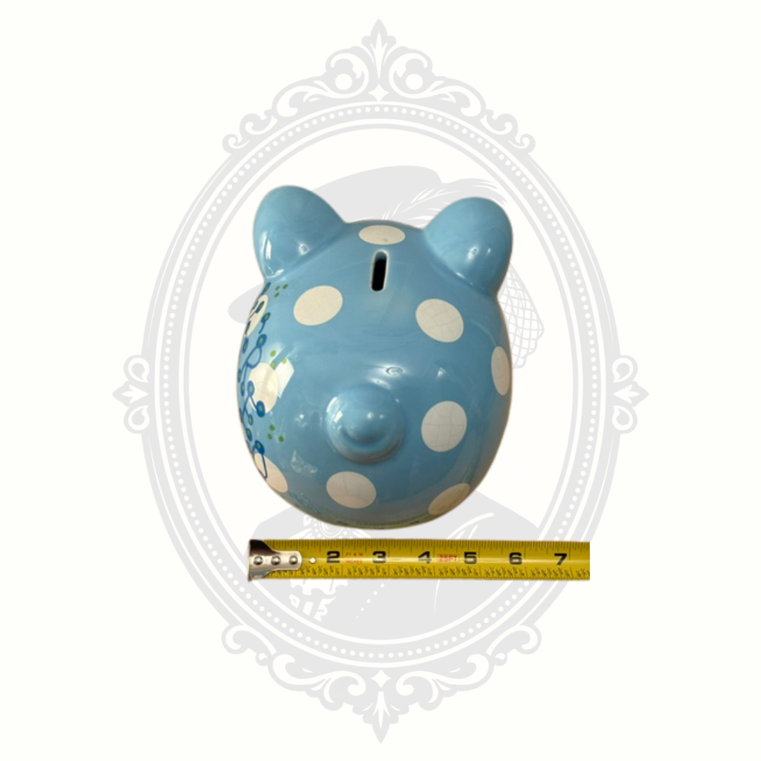Our Name Is Mud "We're Going to Disney" Blue Ceramic Piggy Bank – Enesco
