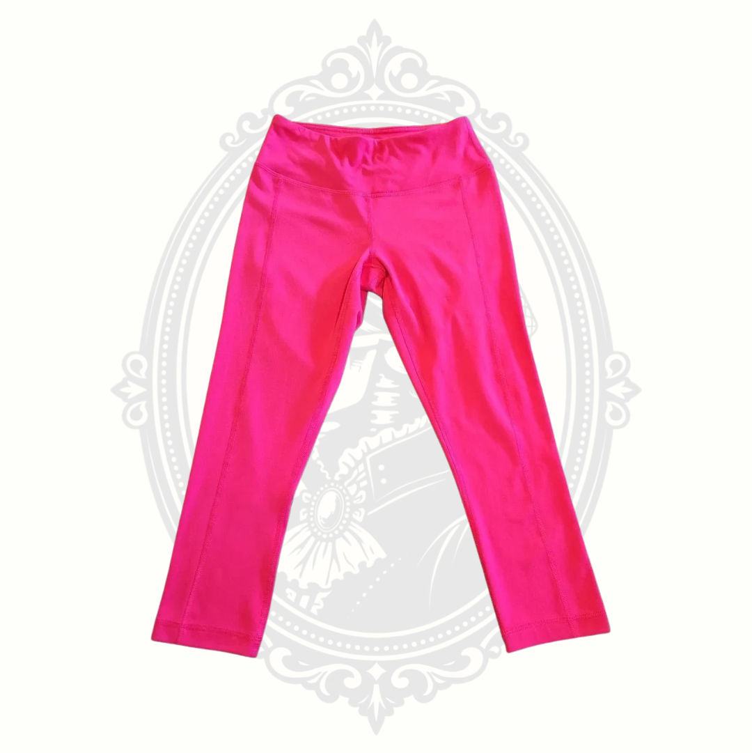 Yogalicious Hot Pink Cropped Leggings Size Small