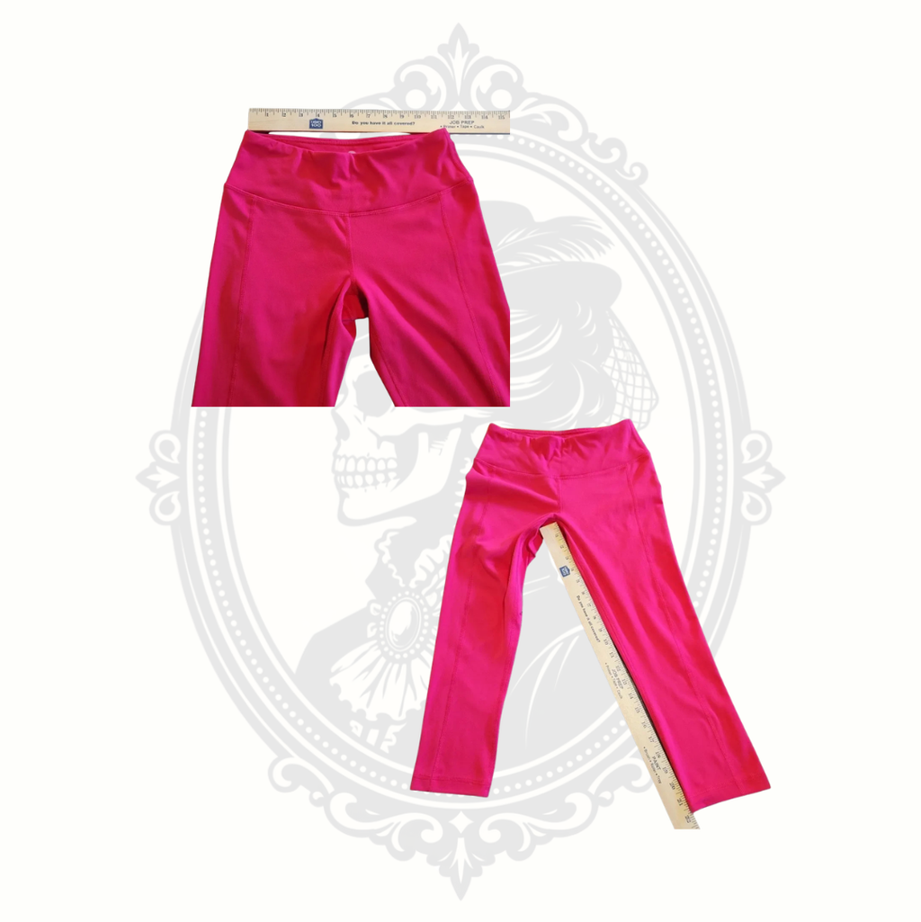 Yogalicious Hot Pink Cropped Leggings Size Small