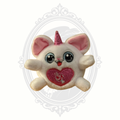 ZURU Rainbocorns White Unicorn Mini Plush Pink Glitter Wings Heart Candy Plush Toy