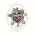 ZURU Rainbocorns Plush Unicorn – Gray & White Stuffed Animal – 5" Collectible Toy