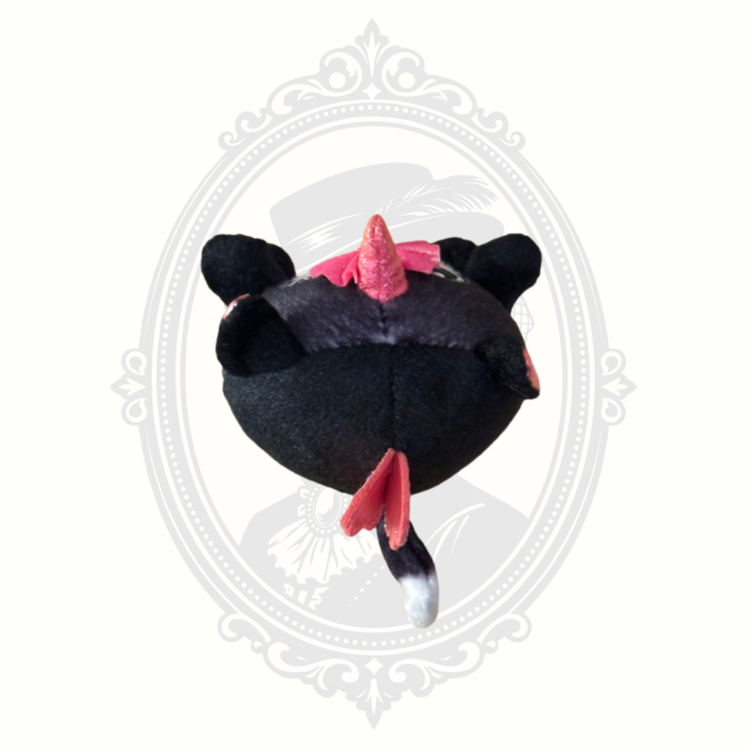 ZURU Rainbocorns Puppycorn Black Kitty Unicorn Mini Plush – Pink Bow & Laptop Heart