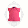 Adidas Golf Puremotion pink quarter zip polo womens medium front view