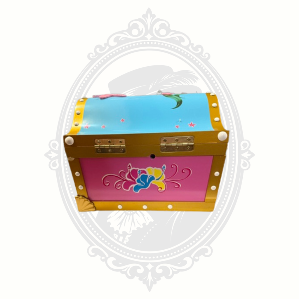 Top view of Disney Ariel jewelry box with name and sea-themed design