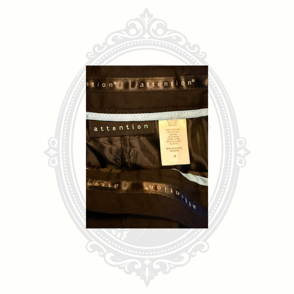 Attention Black Career Pencil Skirt | Women's Size 14