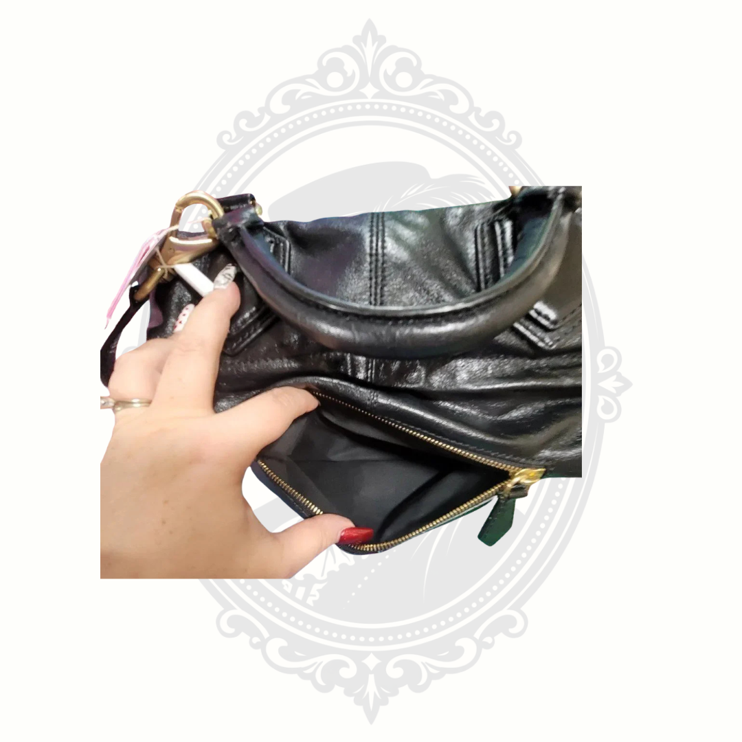 Authentic Givenchy Medium Pandora Bag Black Calfskin Leather Crossbody Satchel with Certificate of Authenticity