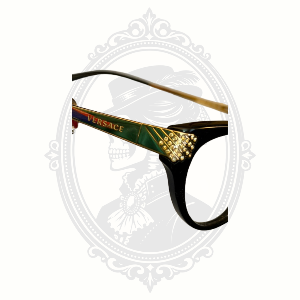Authentic Versace VE3166B Black & Gold Optical Eyeglass Frames | Made in Italy | 51-15-135