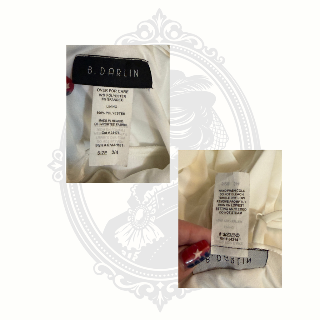 B. Darlin Ivory Sweetheart Special Occasion Dress | Size 3/4