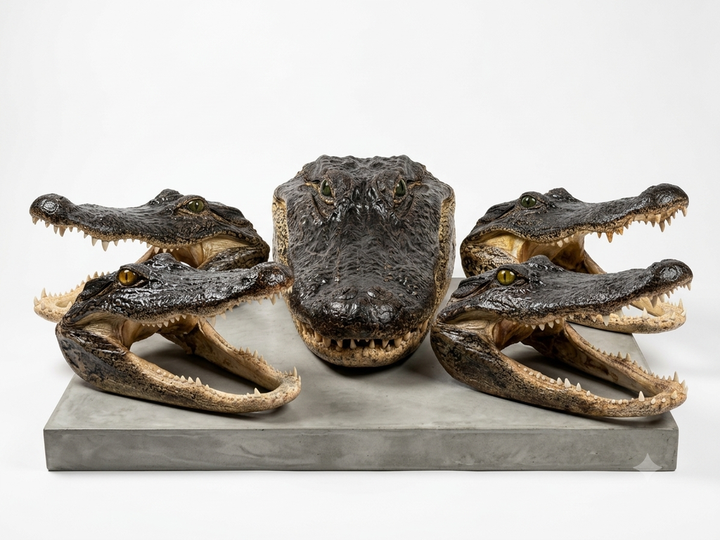 Genuine Louisiana Alligator Head – Natural Taxidermy Specimen