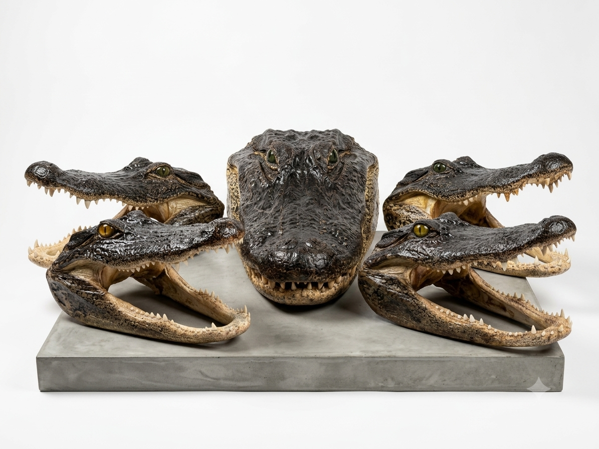 Genuine Louisiana Alligator Head – Natural Taxidermy Specimen