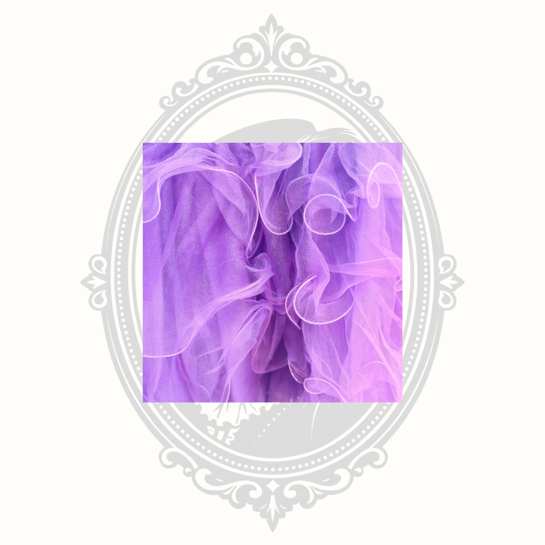 B'Dazzle by Alyce Purple Rhinestone Ruffle Tulle Party Dress – Size 8