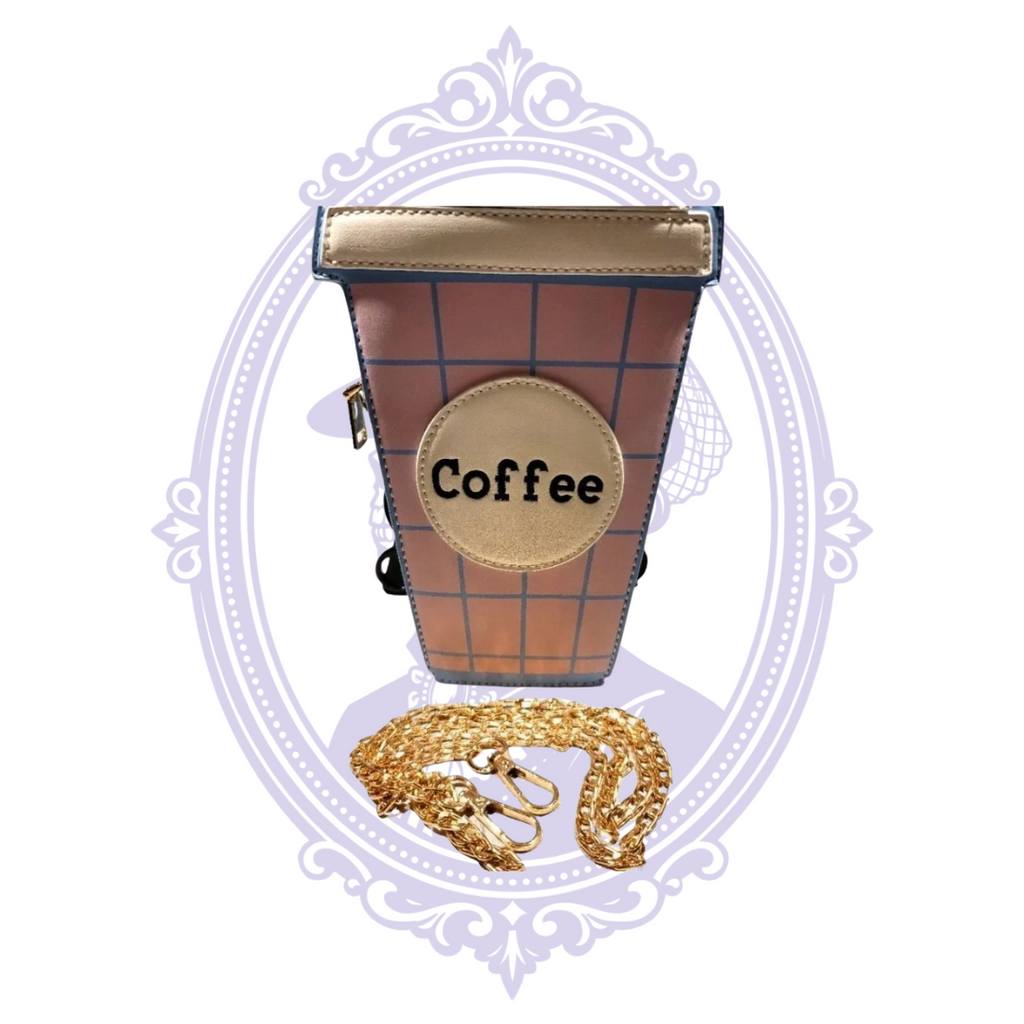 Bewaltz Coffee Cup Novelty Crossbody Bag with Gold Chain – NWT – Mrs ...