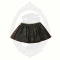 Girls Black Spiderweb Halloween Tutu Skirt Size Medium (7-8) Glitter Mesh
