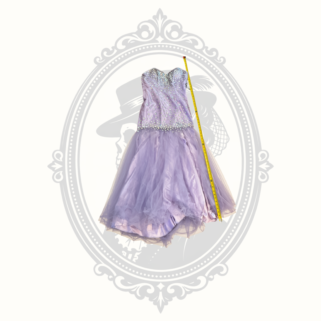Blush Prom by Alexia Lilac Rhinestone Tulle Corset Gown - Size 12