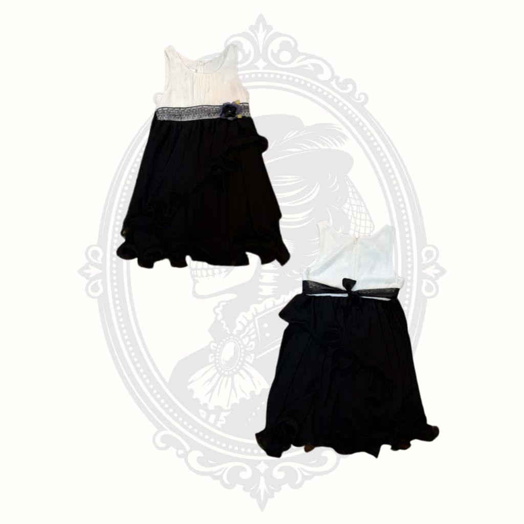 Bonnie Jean Girls Black & White Special Occasion Dress Size 12