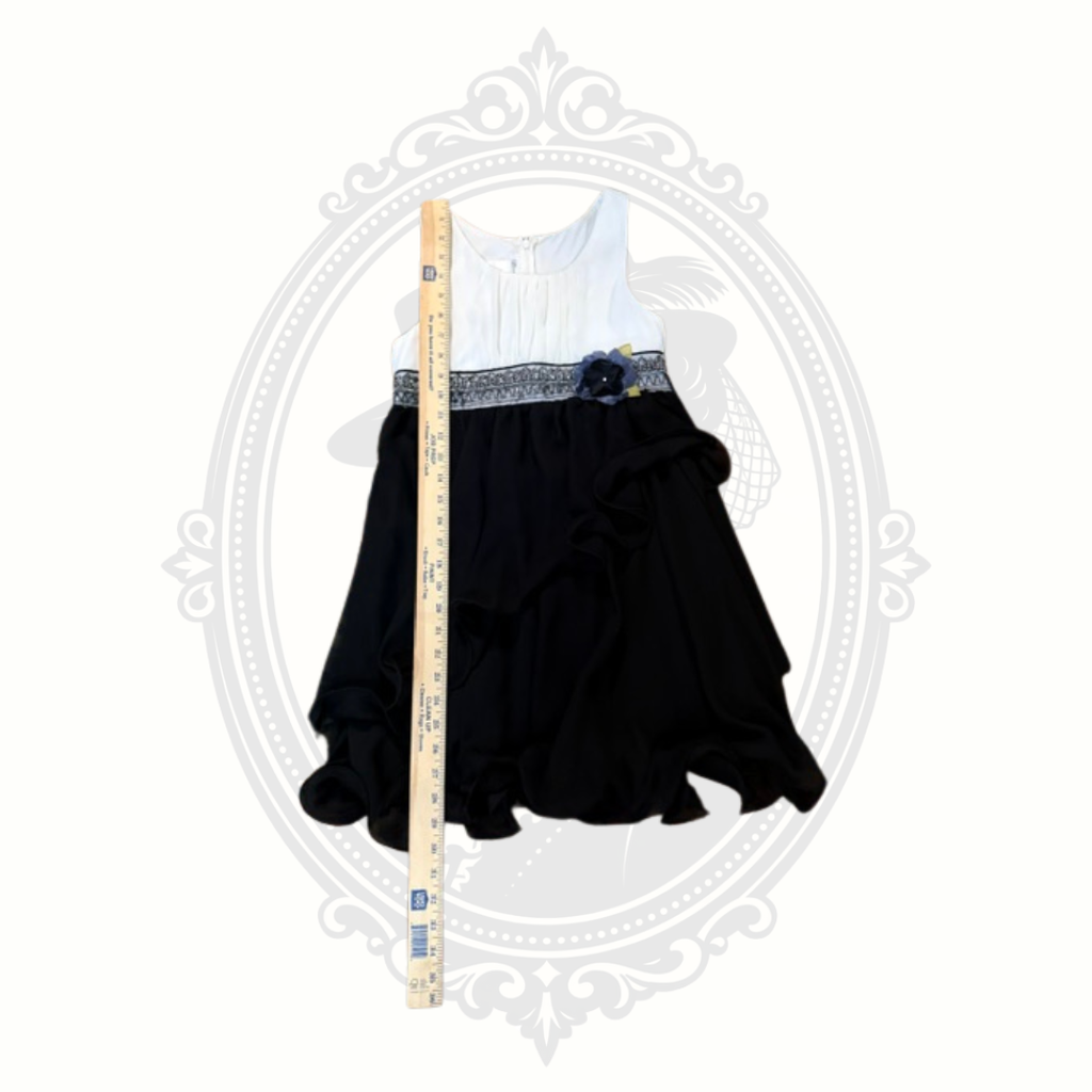 Bonnie Jean Girls Black & White Special Occasion Dress Size 12