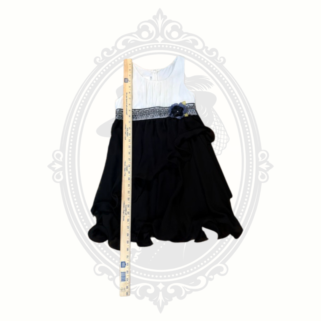 Bonnie Jean Girls Black & White Special Occasion Dress Size 12