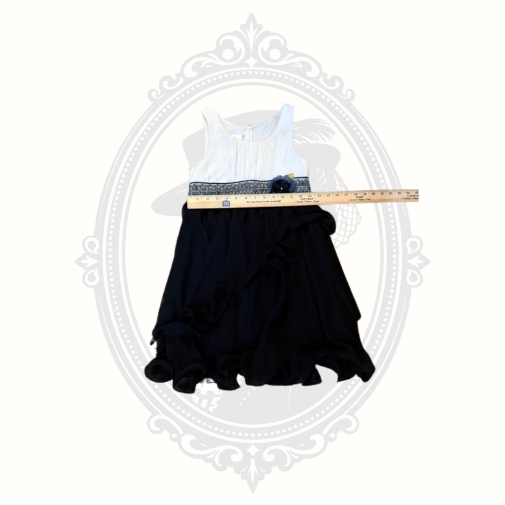 Bonnie Jean Girls Black & White Special Occasion Dress Size 12