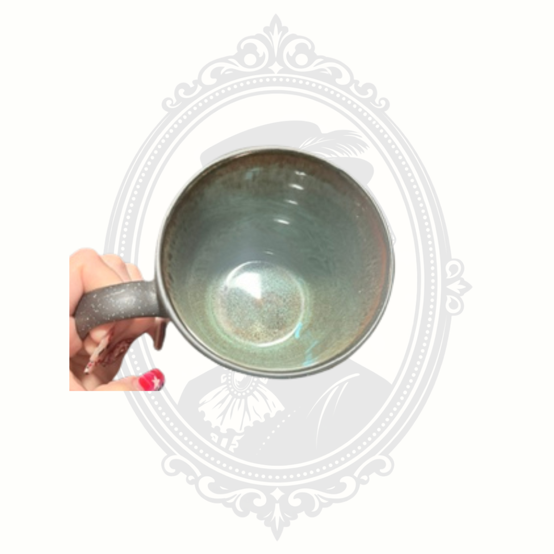 Boston Warehouse "I'm Under the Desk Made You Look" Speckled Stoneware Coffee Mug Funny Office Humor