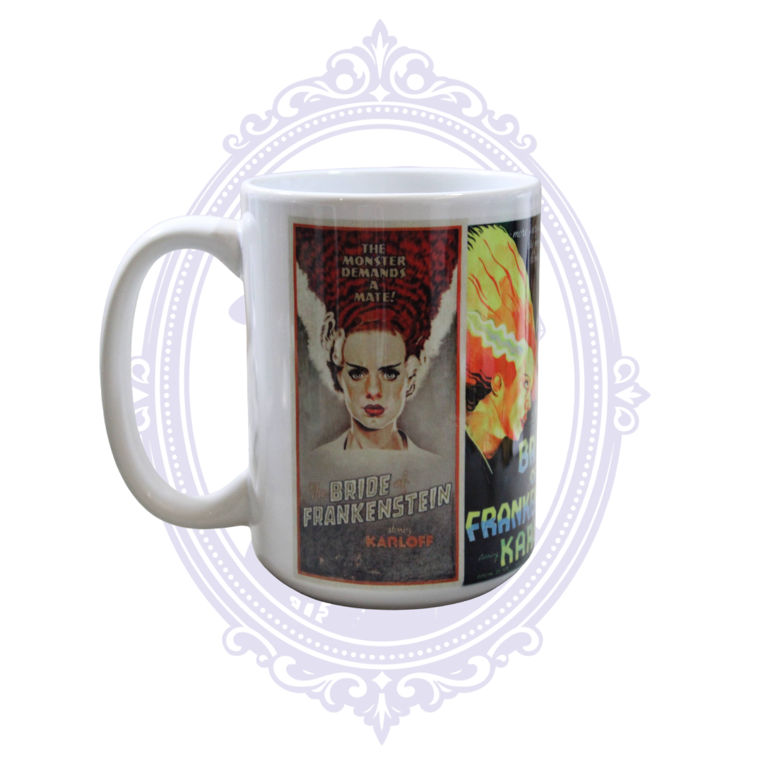 Vintage Frankenstein Posters 15 oz Ceramic Mug