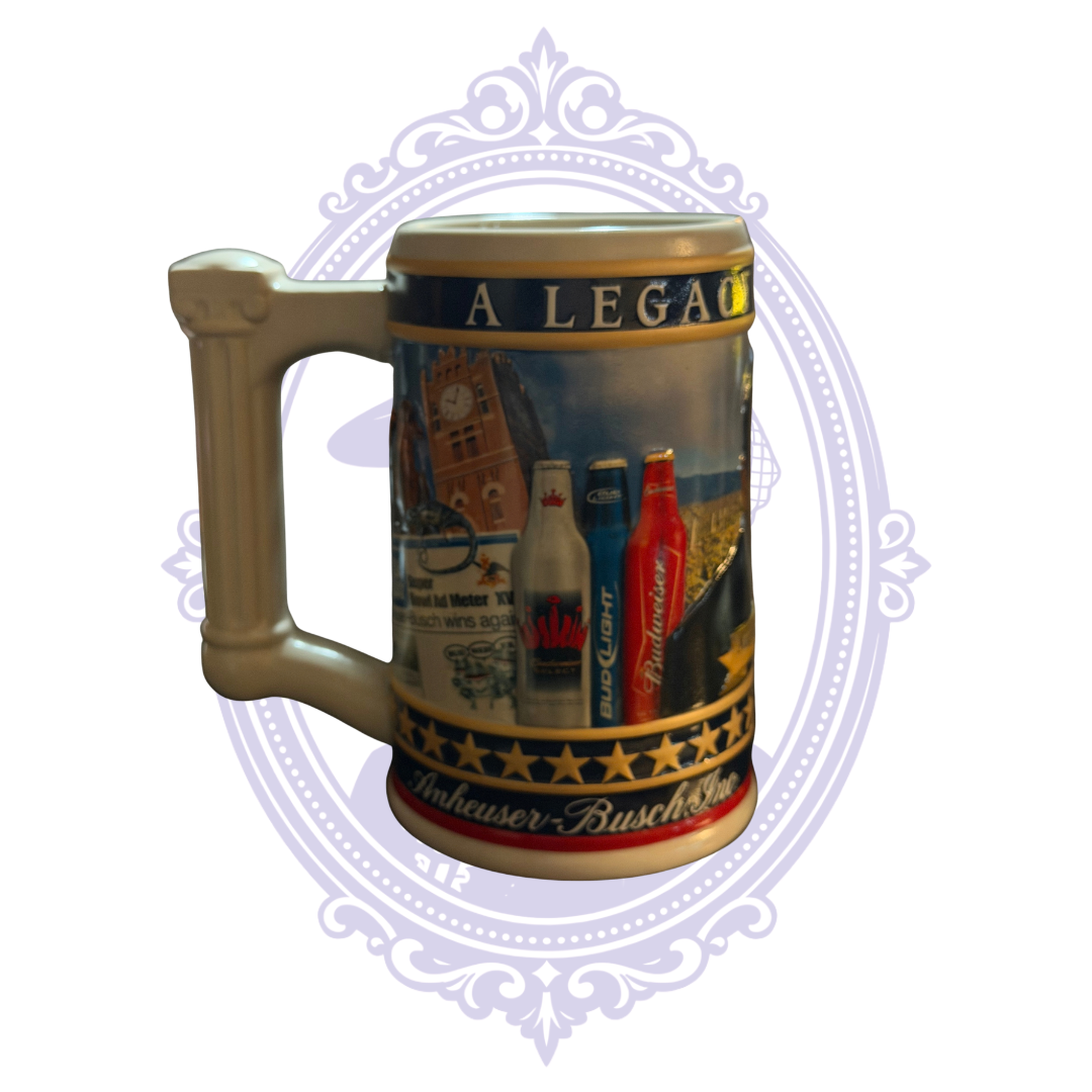 Busch Family Series stein historic Anheuser Busch bottles