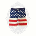Cat & Jack Americana Flag Swim Trunks Boys Small 6/7 Patriotic