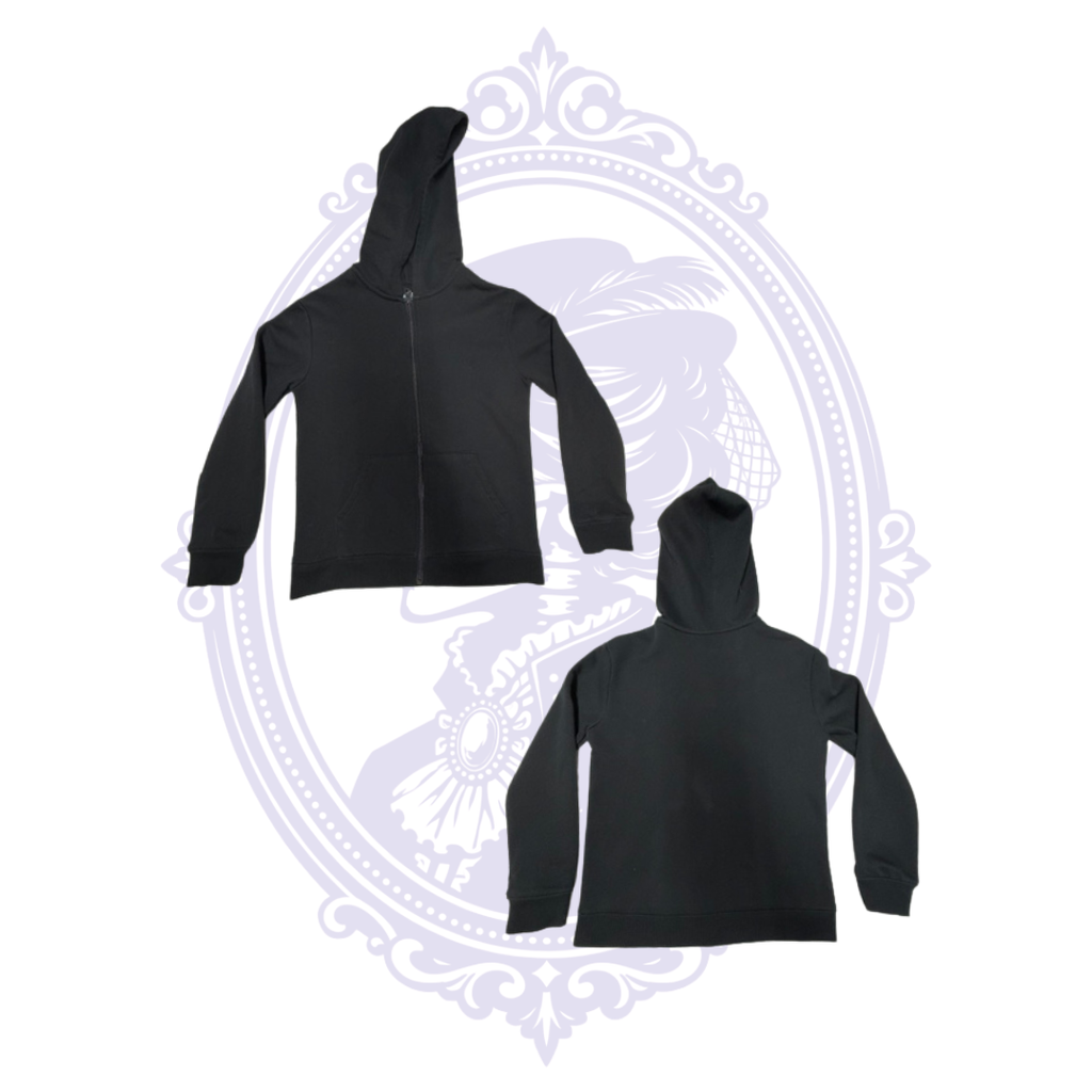 Cat & Jack Boys Black Full-Zip Hoodie – Size M (8)