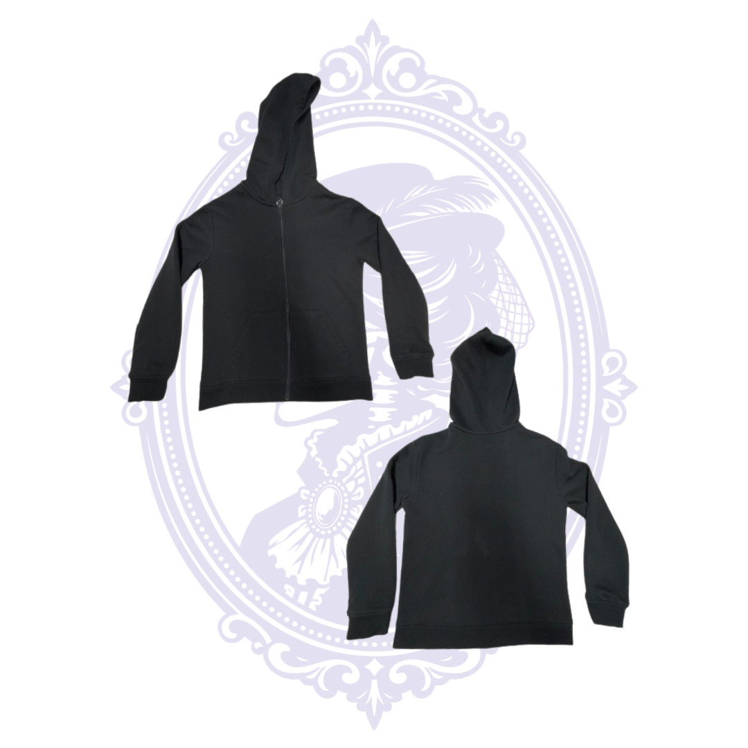 Cat & Jack Boys Black Full-Zip Hoodie – Size M (8)
