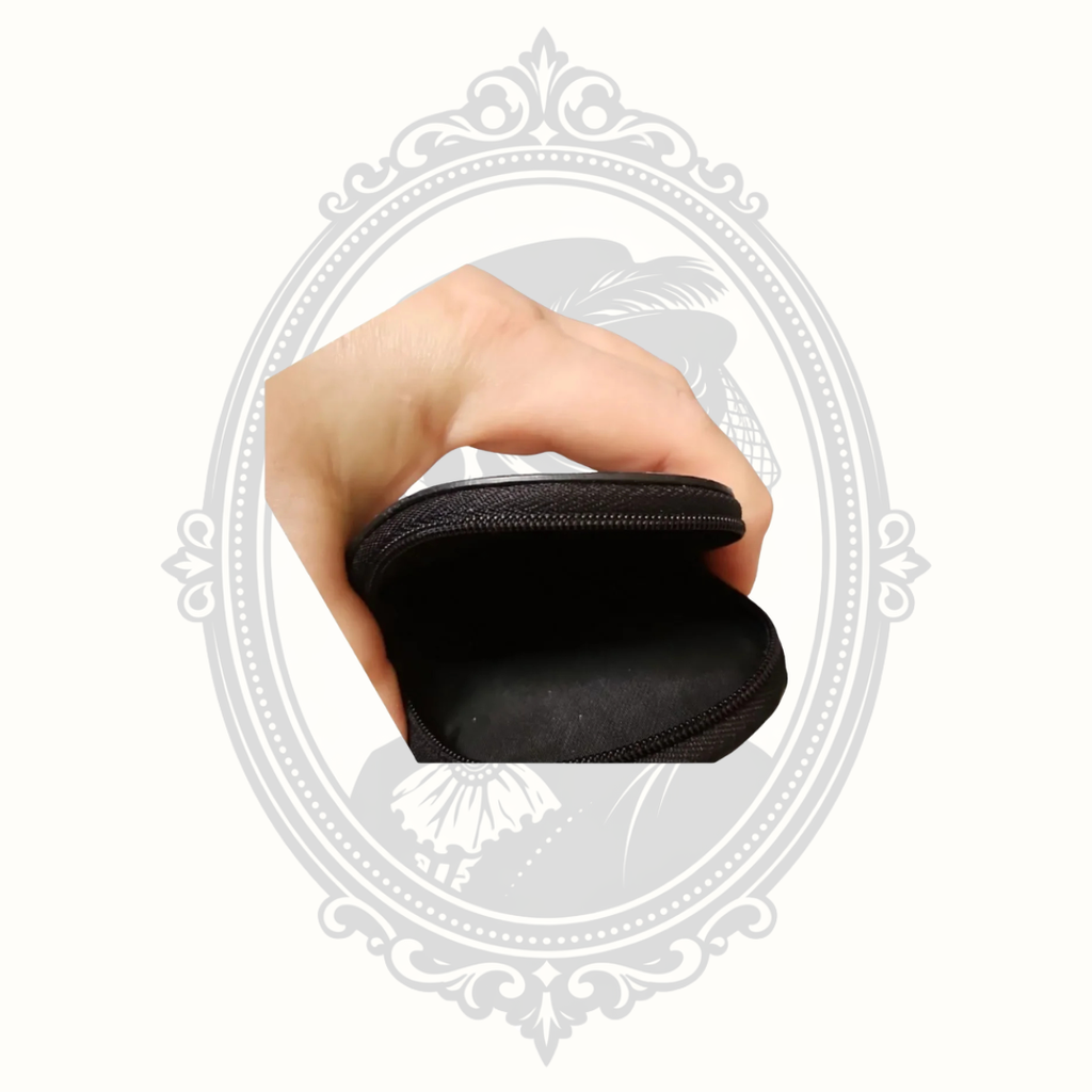 Interior of Coach heart-shaped signature coin purse