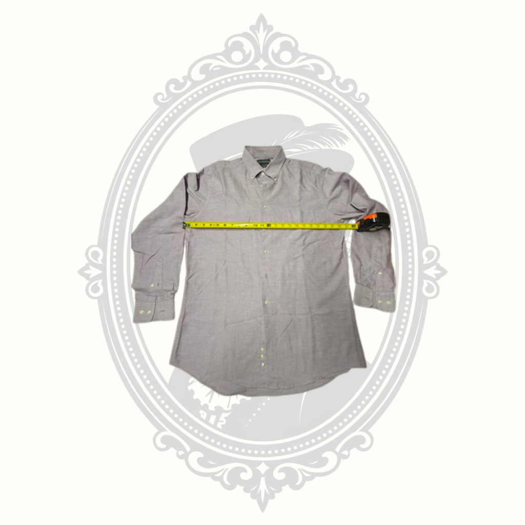 Width reference for Covington men's button-down shirt