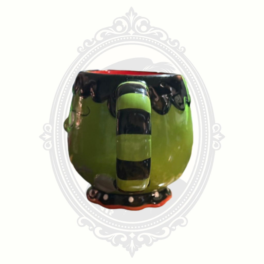 Cracker Barrel Frankenstein Halloween Ceramic Coffee Mug Green Monster