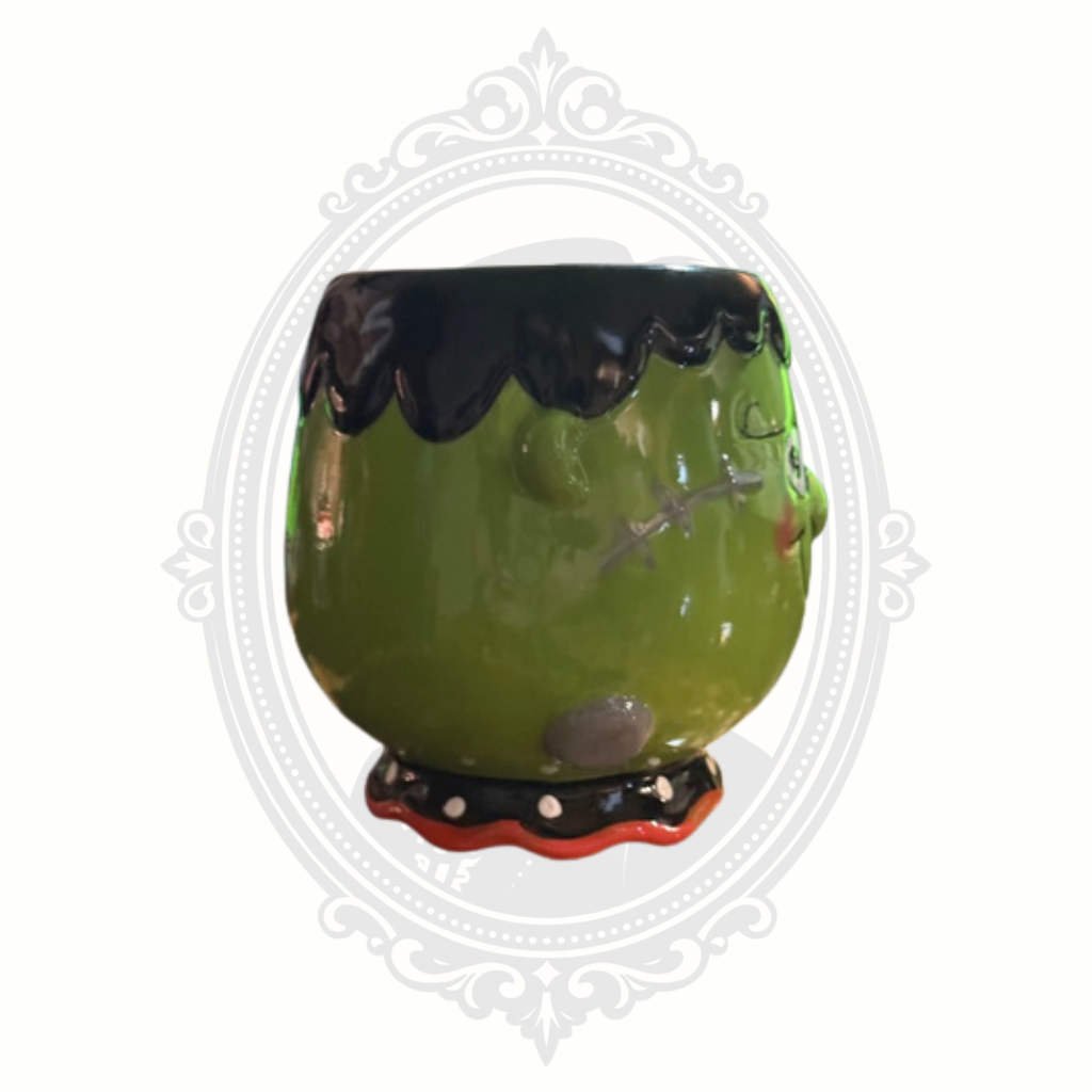 Cracker Barrel Frankenstein Halloween Ceramic Coffee Mug Green Monster