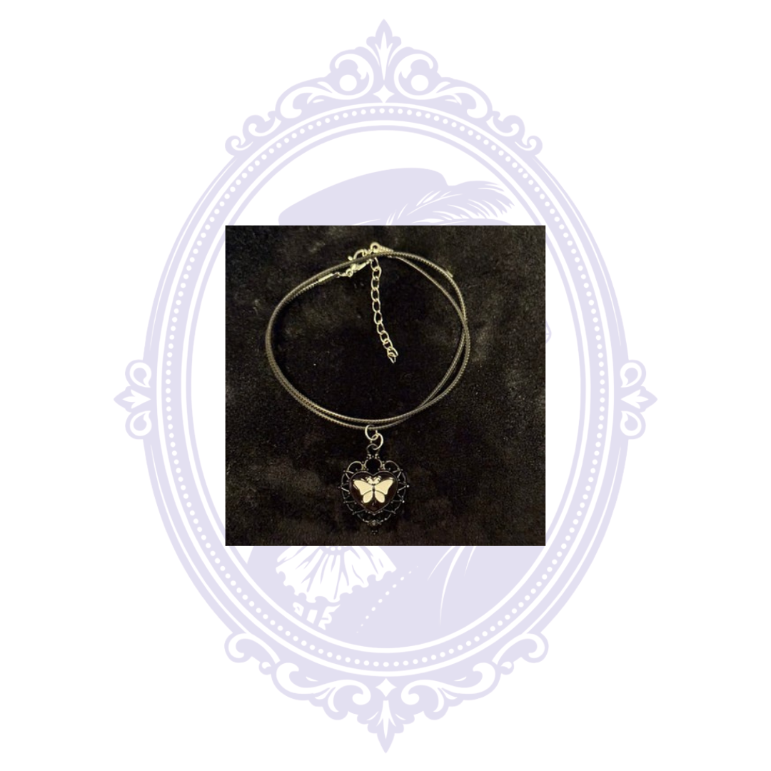Butterfly Heart Pendant Necklace | CC-HW-N02