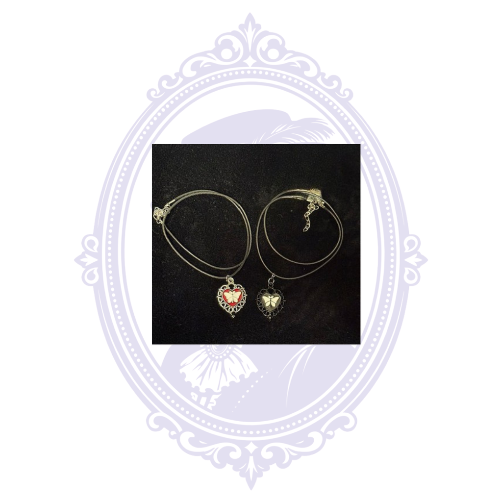 Butterfly Heart Pendant Necklace | CC-HW-N02