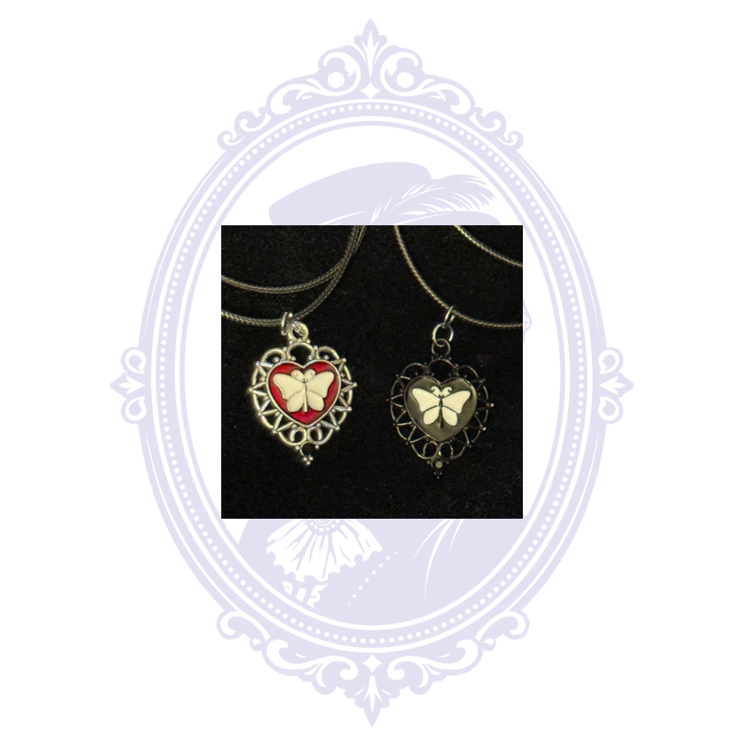 Butterfly Heart Pendant Necklace | CC-HW-N02