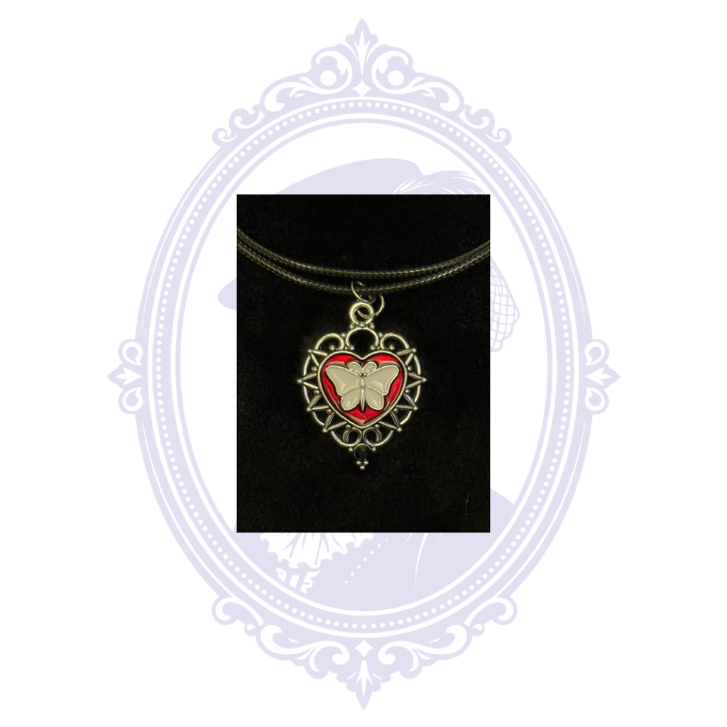 Butterfly Heart Pendant Necklace | CC-HW-N02