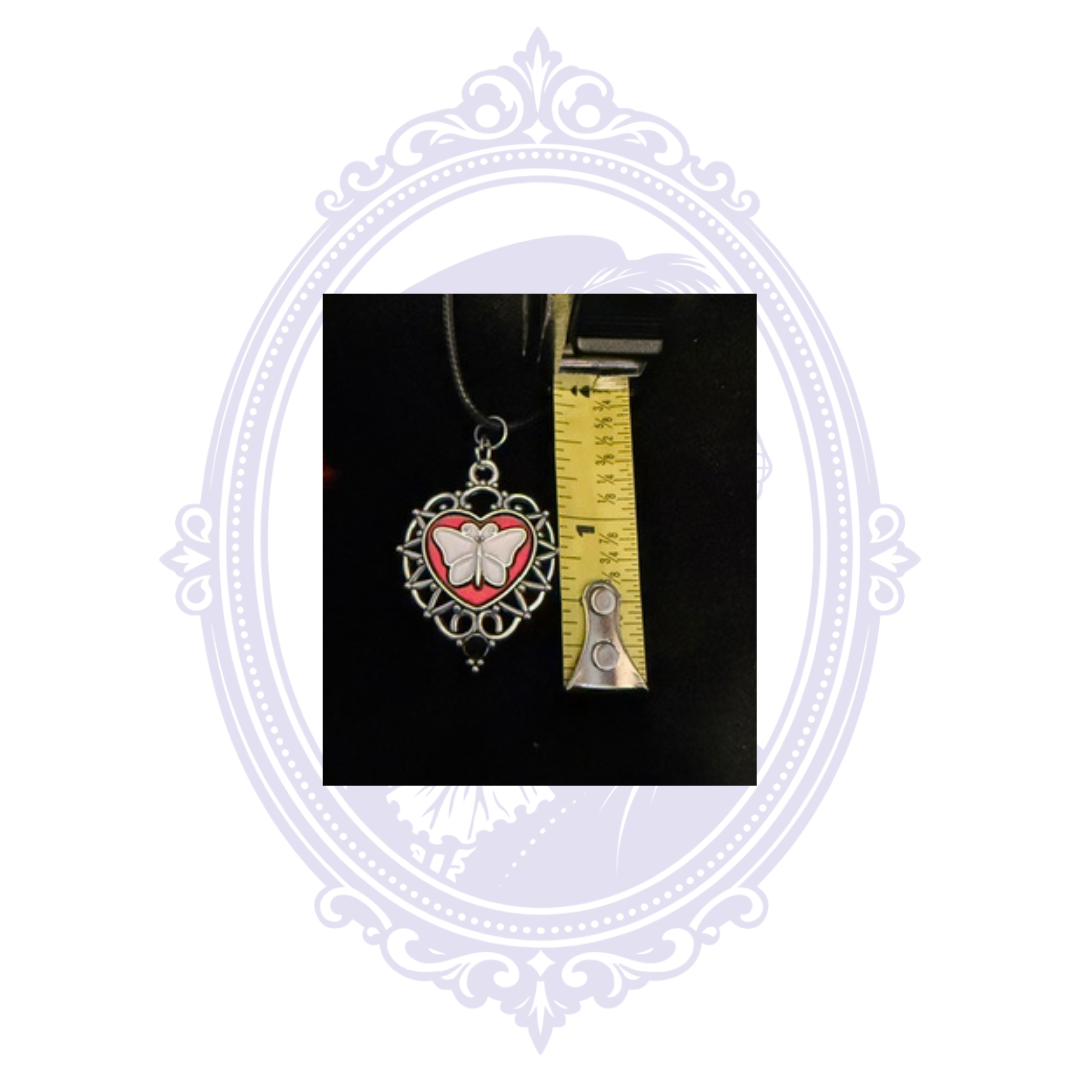 Butterfly Heart Pendant Necklace | CC-HW-N02