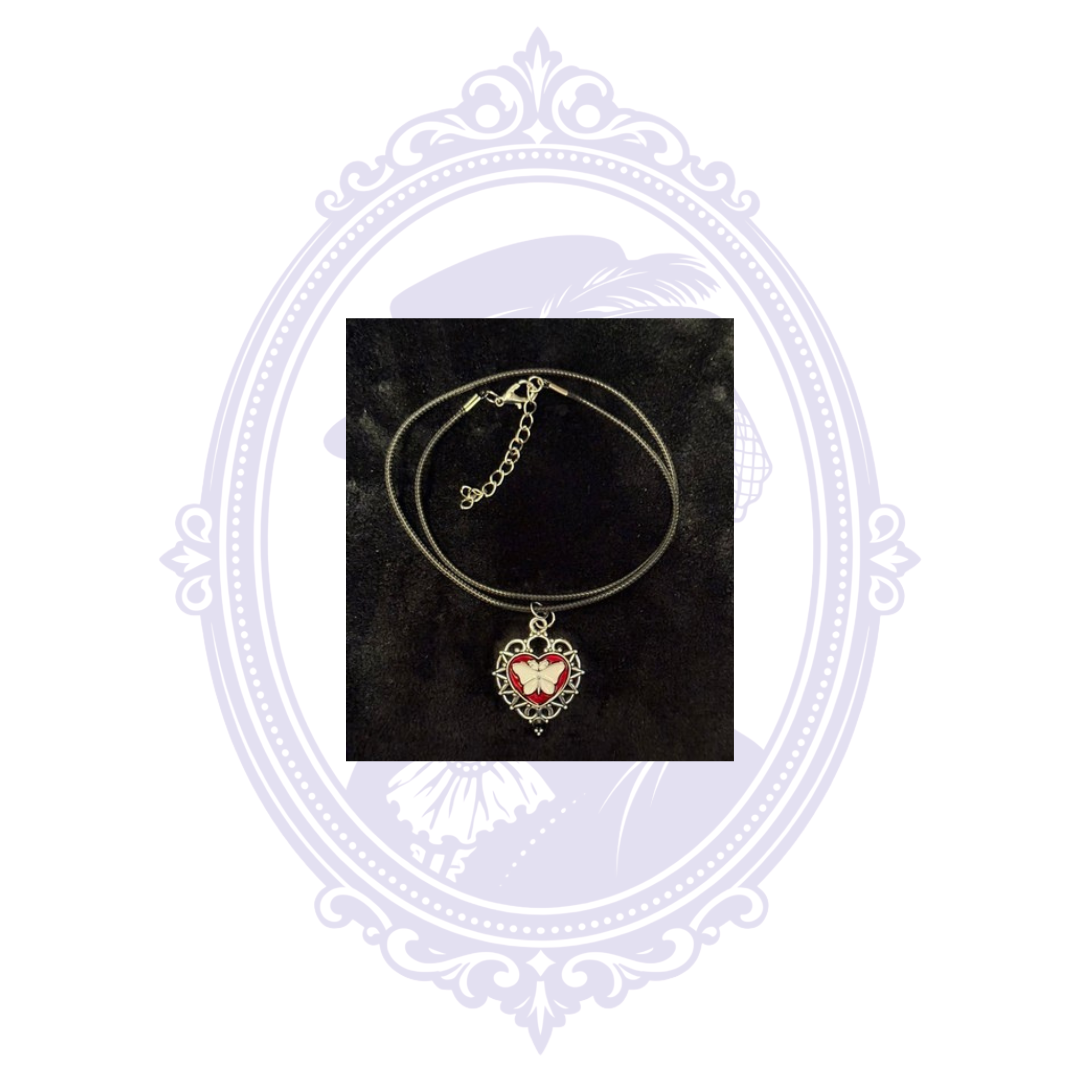 Butterfly Heart Pendant Necklace | CC-HW-N02