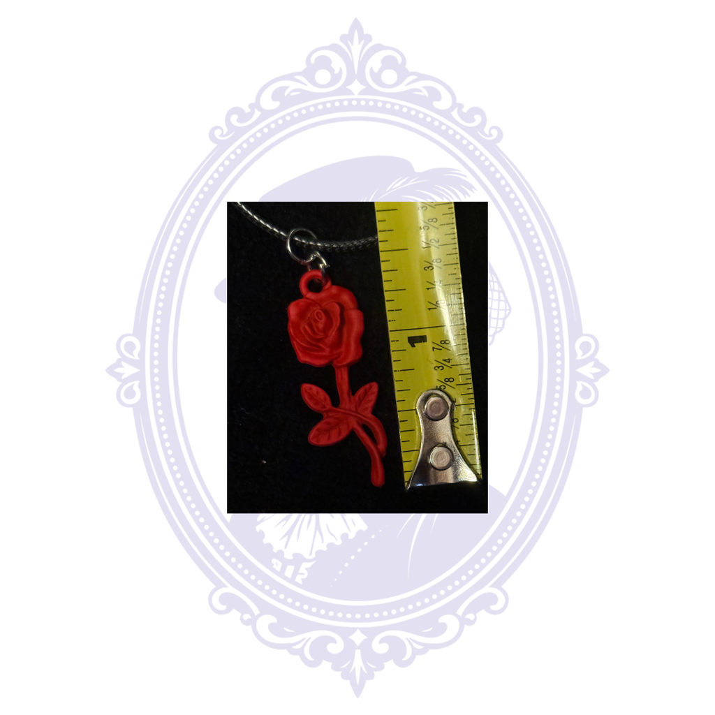 Red Rose Pendant Necklace | CC-HW-N05