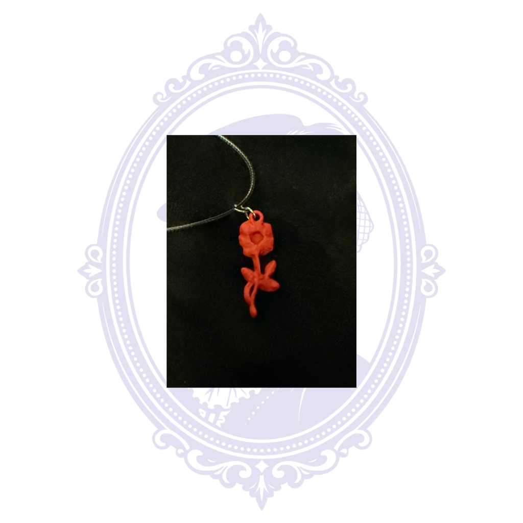 Red Rose Pendant Necklace | CC-HW-N05