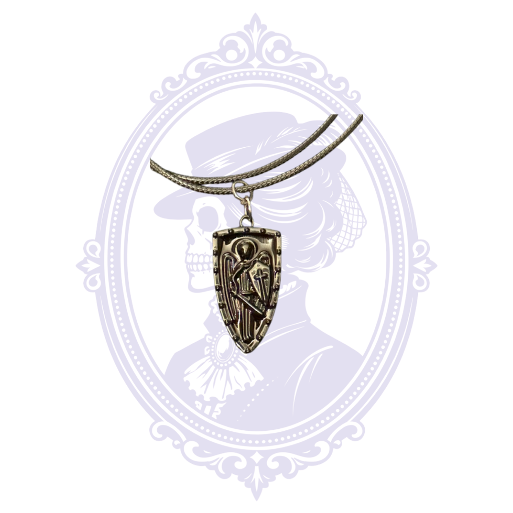 St. Michael Archangel Shield Pendant Necklace | CC-HW-N03