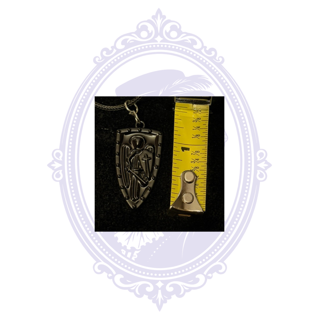 St. Michael Archangel Shield Pendant Necklace | CC-HW-N03