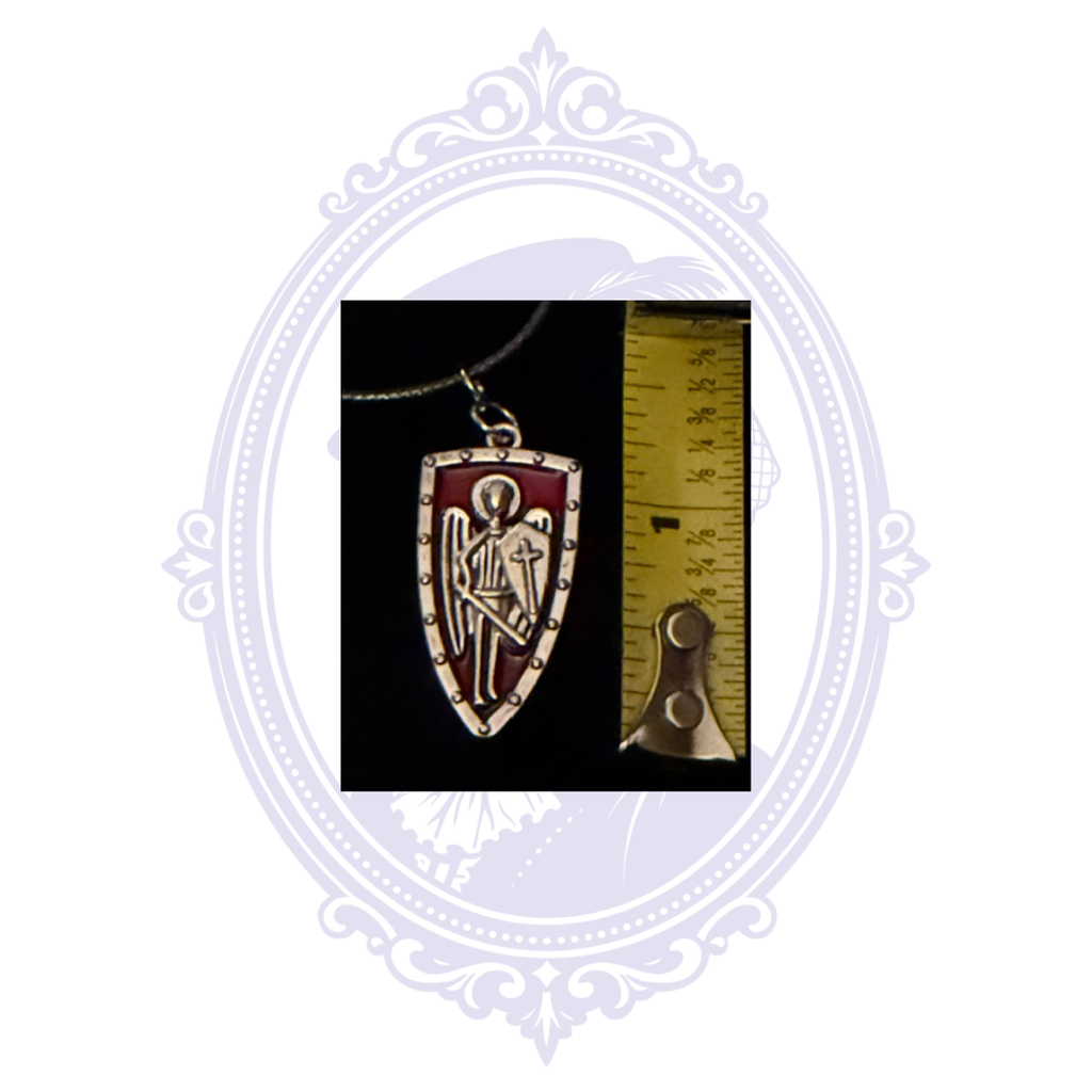 St. Michael Archangel Shield Pendant Necklace | CC-HW-N03
