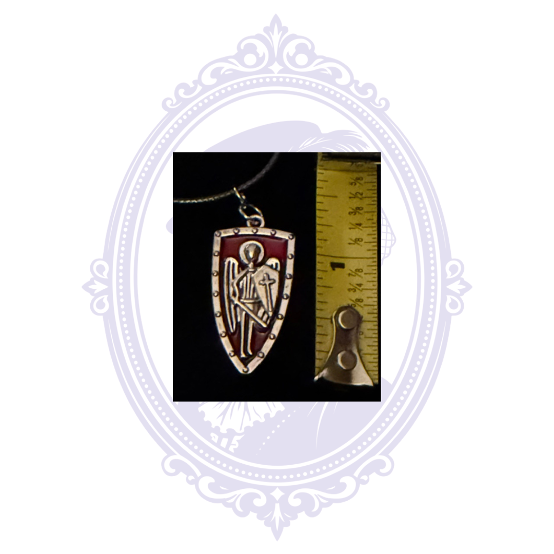 St. Michael Archangel Shield Pendant Necklace | CC-HW-N03
