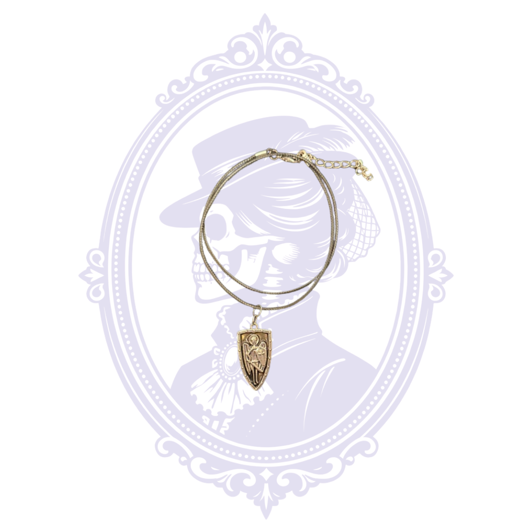 St. Michael Archangel Shield Pendant Necklace | CC-HW-N03