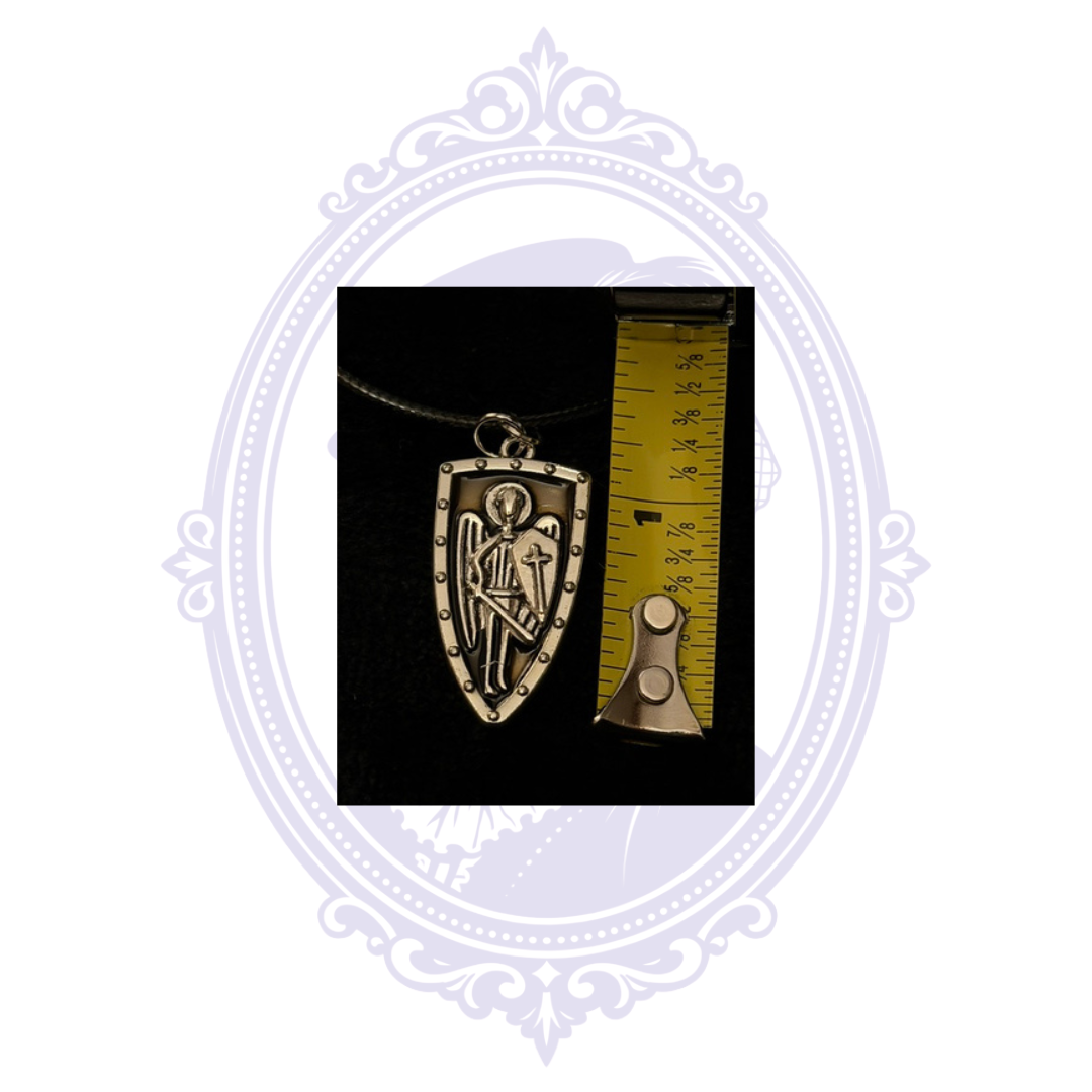 St. Michael Archangel Shield Pendant Necklace | CC-HW-N03