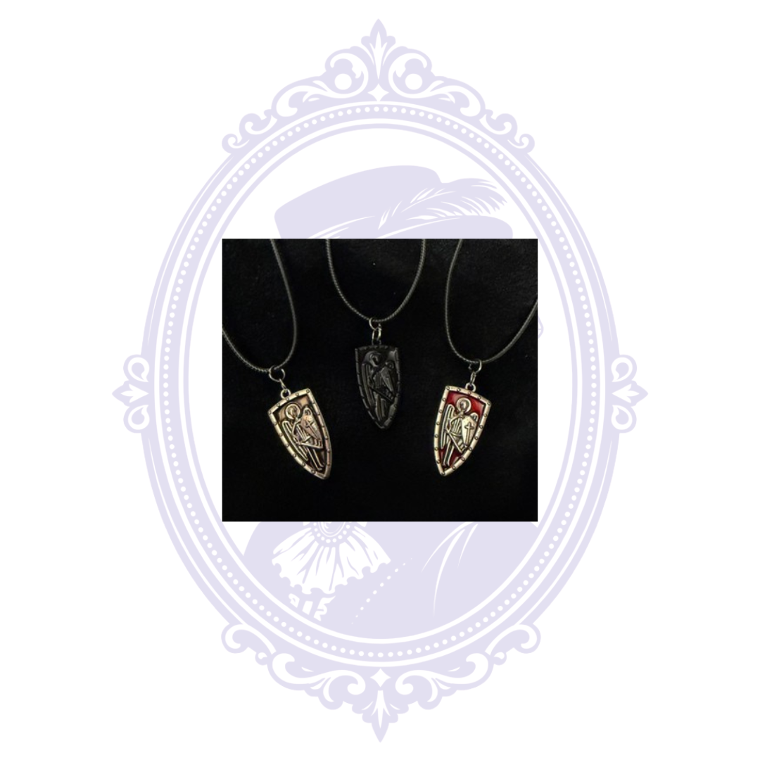 St. Michael Archangel Shield Pendant Necklace | CC-HW-N03