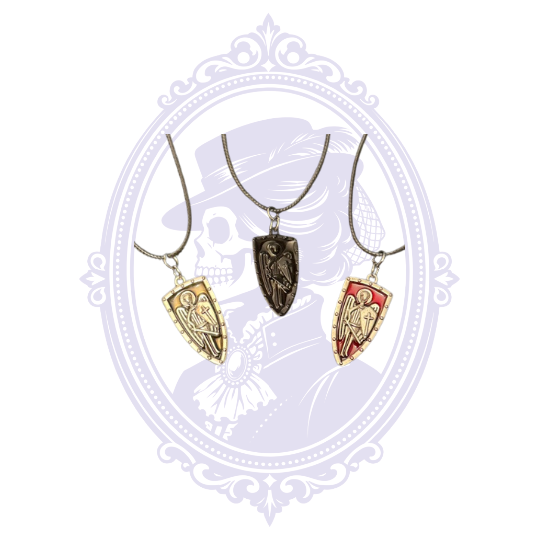 St. Michael Archangel Shield Pendant Necklace | CC-HW-N03