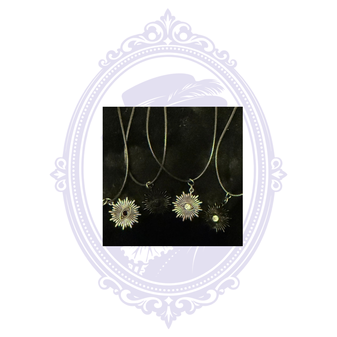 Cupboard Crafted Sunburst Eye Pendant Necklace | CC-HW-N04